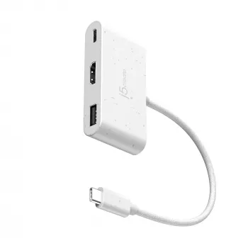 j5create JCA379EW – USB-C® a HDMI™ y USB™ Type-A con Power Delivery