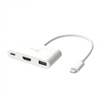 j5create JCA379EW – USB-C® a HDMI™ y USB™ Type-A con Power Delivery