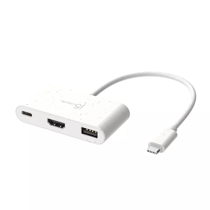 j5create JCA379EW – USB-C® a HDMI™ y USB™ Type-A con Power Delivery