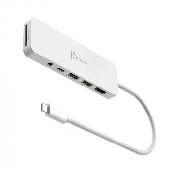 j5create JCD373EW - Hub multipuerto USB-C® con Power Delivery