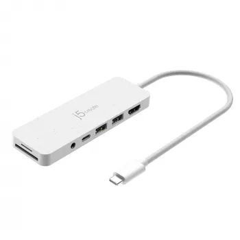 j5create JCD373EW - Hub multipuerto USB-C® con Power Delivery