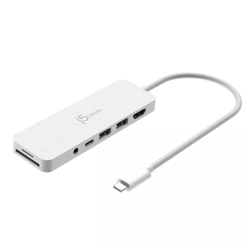 j5create JCD373EW - Hub multipuerto USB-C® con Power Delivery