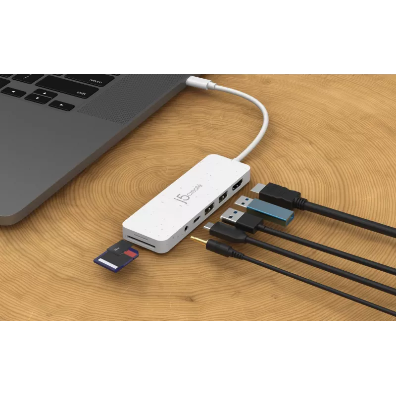 j5create JCD373EW - Hub multipuerto USB-C® con Power Delivery