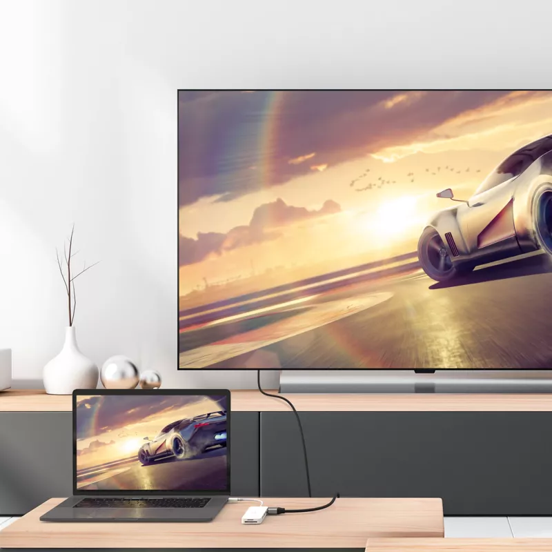 Adaptador múltiple USB-C j5create JCD373-N 60W Power Delivery 4K