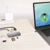 j5create JCD383 Adaptador múltiple USB-C™ 9 en 1, Plata y Blanco