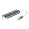 j5create JCD383 Adaptador múltiple USB-C™ 9 en 1, Plata y Blanco