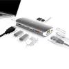 j5create JCD383 Adaptador múltiple USB-C™ 9 en 1, Plata y Blanco