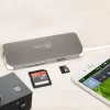 j5create JCD383 Adaptador múltiple USB-C™ 9 en 1, Plata y Blanco