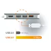 j5create JCD383 Adaptador múltiple USB-C™ 9 en 1, Plata y Blanco