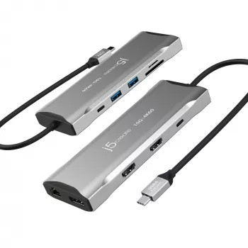 j5create JCD397-N Mini dock multipantalla USB-C 4K60 Elite Cableado USB 3.2 Gen 1