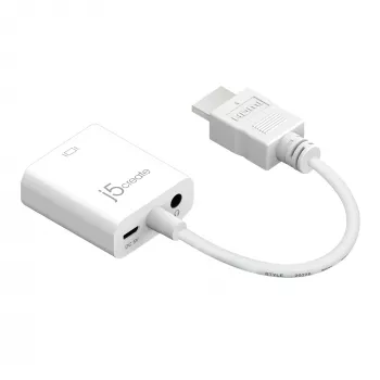 j5create JDA213 Adaptador HDMI a VGA Blanco 0,1m 1920x1080P