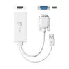 j5create JDA214 Adaptador de vídeo y audio VGA a HDMI Blanco 0,176 m