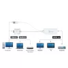 j5create JDA214 Adaptador de vídeo y audio VGA a HDMI Blanco 0,176 m
