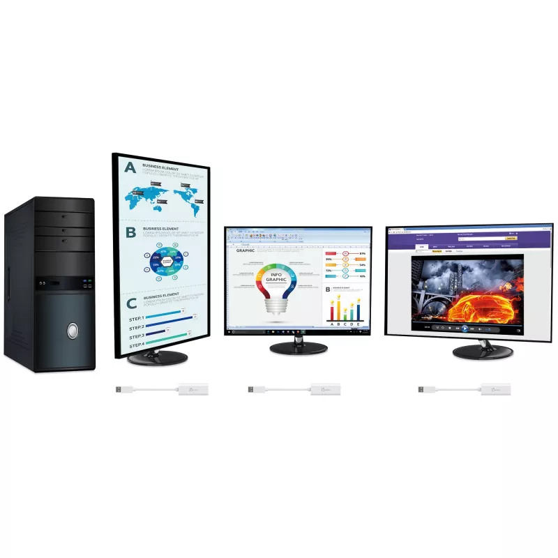 j5create JUA254 Adaptador multipantalla USB 3.0 HDMI, 3.2 Gen 1 (3.1 Gen 1), USB Type-A, salida HDMI, 2048 x 1152 píxeles