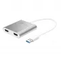 j5create JUA365 Adaptador multipantalla USB™ 3.0 a doble HDMI, Plata