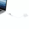 j5create JUCP14 Cable USB-C™ 2.0 a USB-C™ con medidor de potencia OLED dinámico, Blanco, 1,2 m