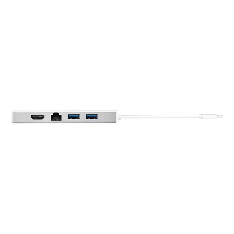 j5create JUD380 Mini dock USB™ 3.0, 1x HDMI y 3x puertos USB, Plata