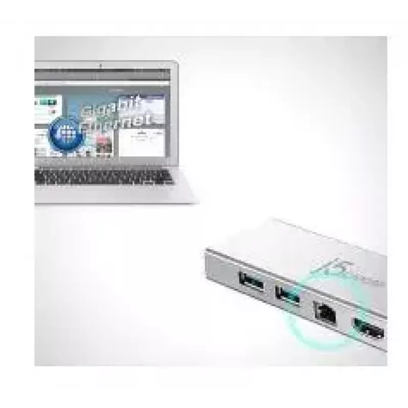 j5create JUD380 Mini dock USB™ 3.0, 1x HDMI y 3x puertos USB, Plata