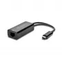 Kensington CA1100E Adaptador USB-C a Ethernet, Cableado, USB Type-C, Ethernet, 1000 Mbit/s, Negro