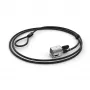 Candado de cable con llave Kensington para Surface Pro y Surface Go, 1,8 m, Kensington, llave, acero al carbono, Negro, Plata