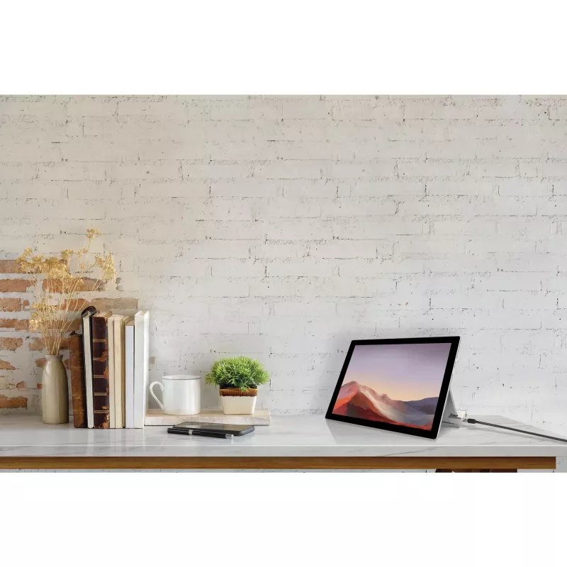 Candado de cable con llave Kensington para Surface Pro y Surface Go, 1,8 m, Kensington, llave, acero al carbono, Negro, Plata