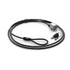 Candado de cable con llave Kensington para Surface Pro y Surface Go, 1,8 m, Kensington, llave, acero al carbono, Negro, Plata