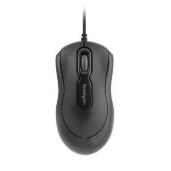 Ratón Kensington Mouse - in - a - Box con cable, ambidiestro, óptico, USB tipo A, 800 DPI, negro