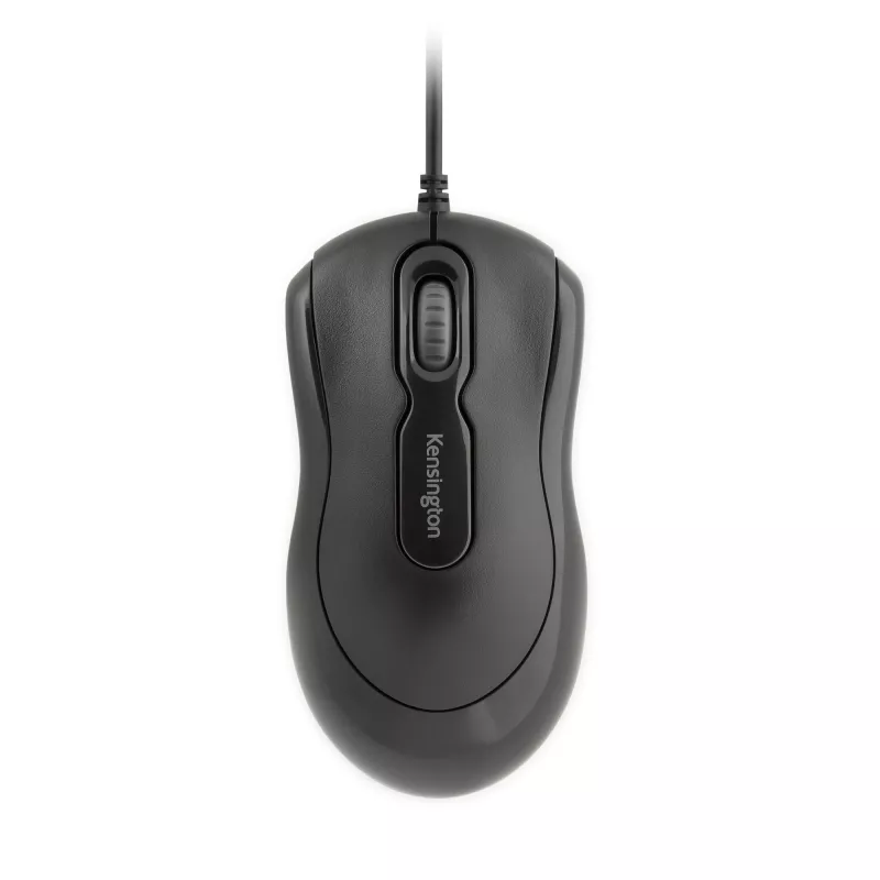Ratón Kensington Mouse - in - a - Box con cable, ambidiestro, óptico, USB tipo A, 800 DPI, negro