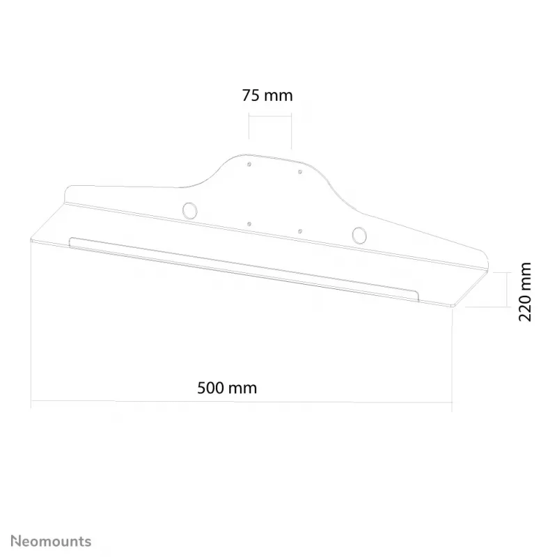 Bandeja para teclado/ratón Neomounts KEYB-V050 - 50 cm de ancho
