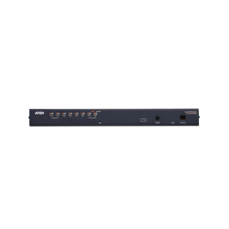 ATEN conmutador KVM 8 puertos Cat 5e/6, 1920 x 1200 píxeles, Ethernet LAN, WUXGA, 5,1 W, negro