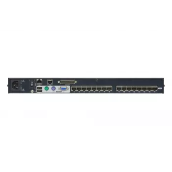 ATEN conmutador KVM over IP 16 puertos CAT5e/6, 1920 x 1200 píxeles, Ethernet LAN, WUXGA, 8,9 W, negro