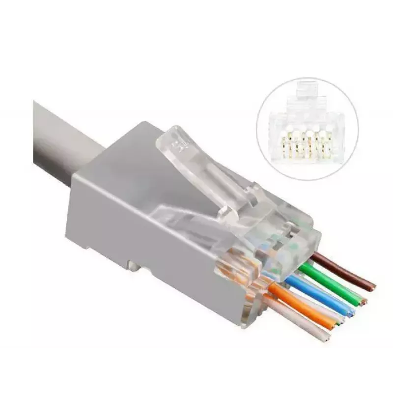 Microconnect KON506-50EZ conector de cable RJ45 plateado