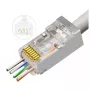 Microconnect KON506-50EZ conector de cable RJ45 plateado