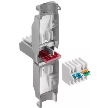 Microconnect KON522TL conector RJ45 plateado