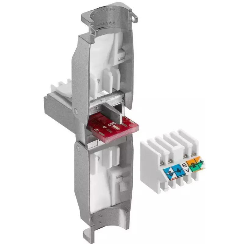 Microconnect KON522TL conector RJ45 plateado