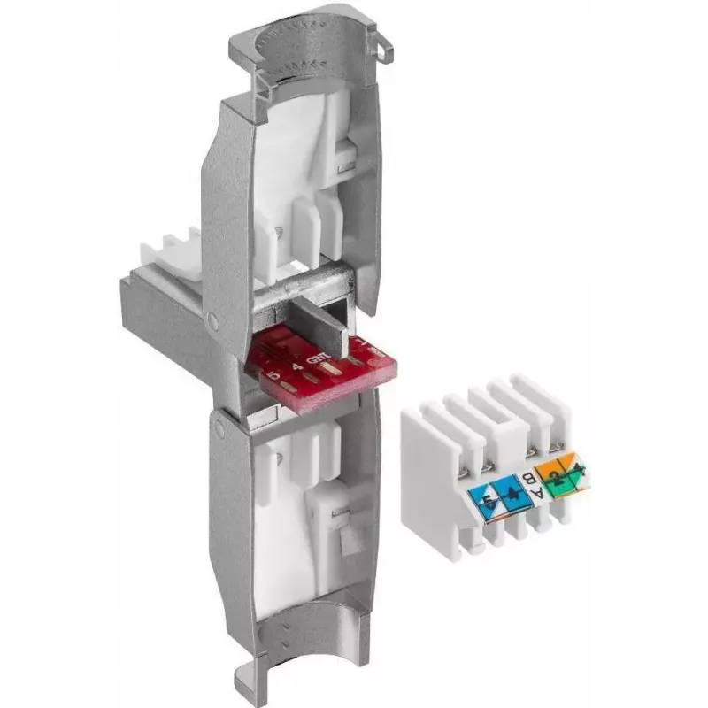 Microconnect KON522TL conector RJ45 plateado