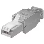 Microconnect KON522TL conector RJ45 plateado