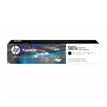 HP 981X alto rendimiento Negro Cartucho original PageWide