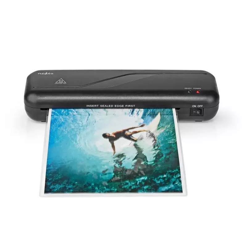Laminadora Nedis LAMI112BK4 Plastificadora en caliente, 230 mm/min, negra
