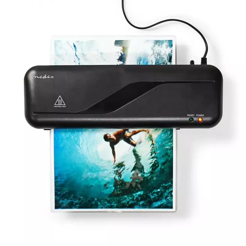 Laminadora Nedis LAMI112BK4 Plastificadora en caliente, 230 mm/min, negra