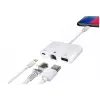 Microconnect LIGHT-HUB2 dock/duplicador de puertos para portátil Lightning blanco