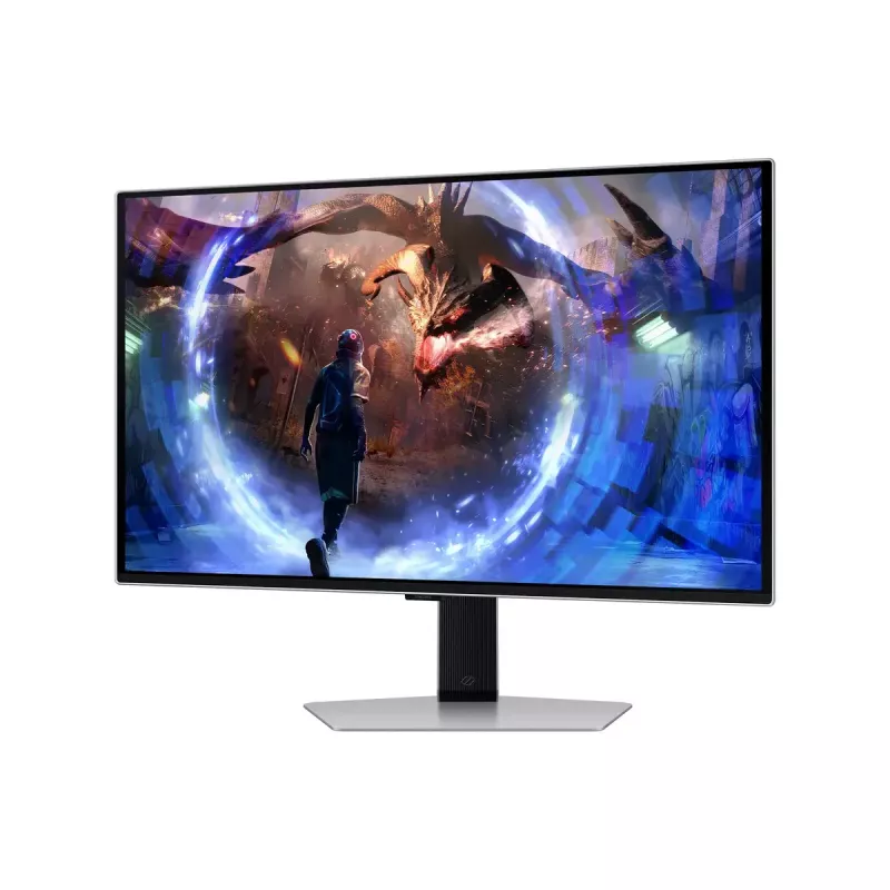 Samsung Odyssey OLED G6 G60SD LS27DG602SUXEN monitor gaming de 27 pulgadas (68,6 cm), 2560 x 1440 QHD, 360 Hz, 0,03 ms, HDR10+, 2x HDMI, DisplayPort, hub USB, pivotante, plata