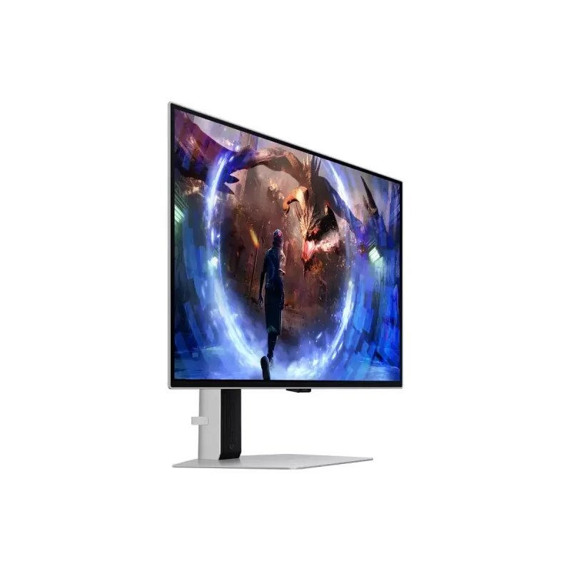 Samsung Odyssey OLED G6 G60SD LS27DG602SUXEN monitor gaming de 27 pulgadas (68,6 cm), 2560 x 1440 QHD, 360 Hz, 0,03 ms, HDR10+, 2x HDMI, DisplayPort, hub USB, pivotante, plata