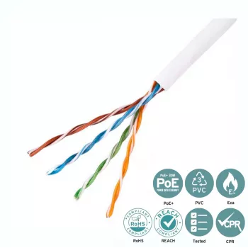 Cable de red Lanview LVN122004 blanco 305 m Cat5e U/UTP (UTP)