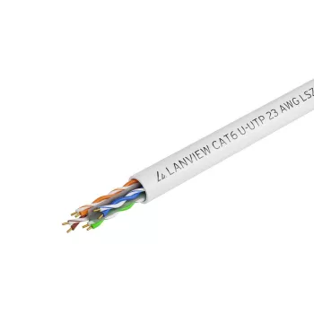 Cable de red Lanview LVN122114 305 m Cat6 U/UTP 10000 Mbit/s blanco