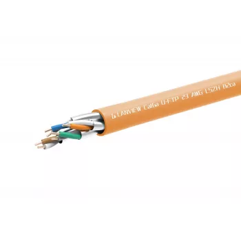Cable de red Lanview LVN122153 RJ45 Cat6a 305 m naranja