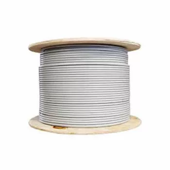 Cable de red dual Cat6a U-FTP 4x2xAWG23 LSZH blanco
