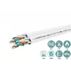 Cable de red dual Cat6a U-FTP 4x2xAWG23 LSZH blanco