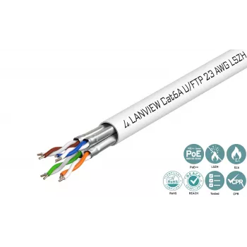 Cable de red Lanview LVN122430 blanco 500 m Cat6a U/FTP (STP)
