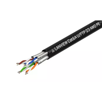 Cable de red Lanview LVN122445 negro 500 m Cat6a U/UTP (UTP)